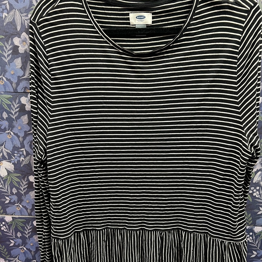 Ruffled stripe top